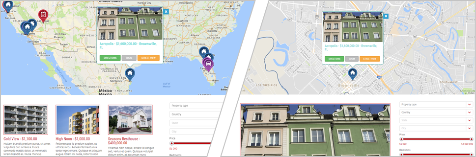 Map of real estates - easydnn news integration Real estate details - easydnn news integration