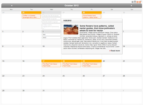 Calendar and Archive