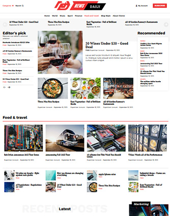 newsdaily demo food travel