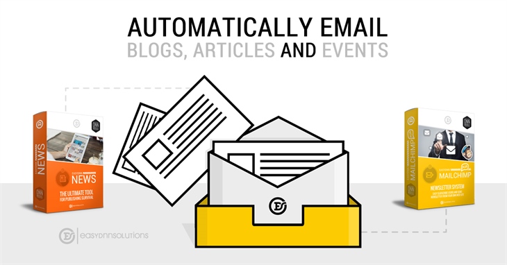 Get email articles, blogs and events from the EasyDNN News module to your subscribers by using the EasyDNN MailChimp module