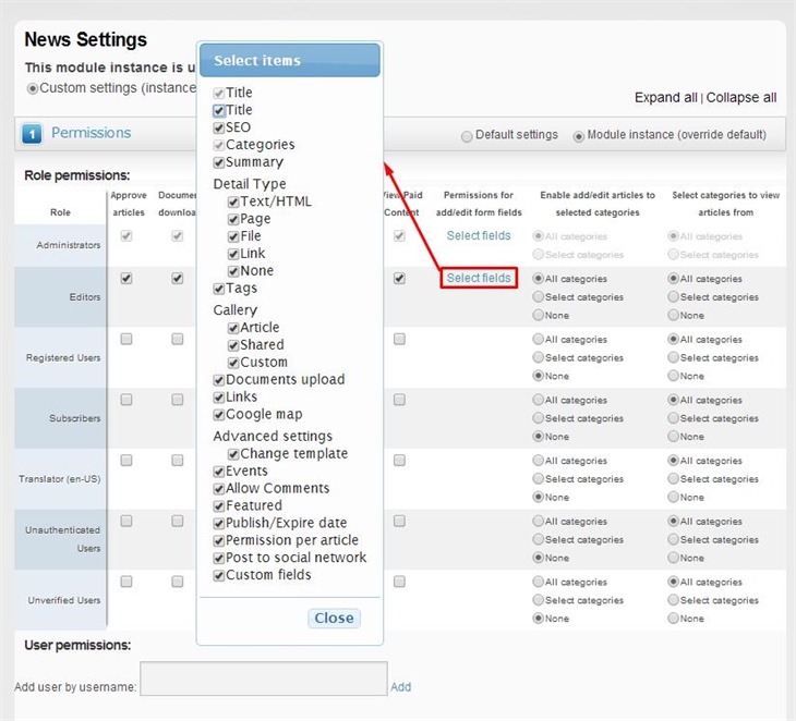 How to simplify the interface for adding articles in EasyDNNnews