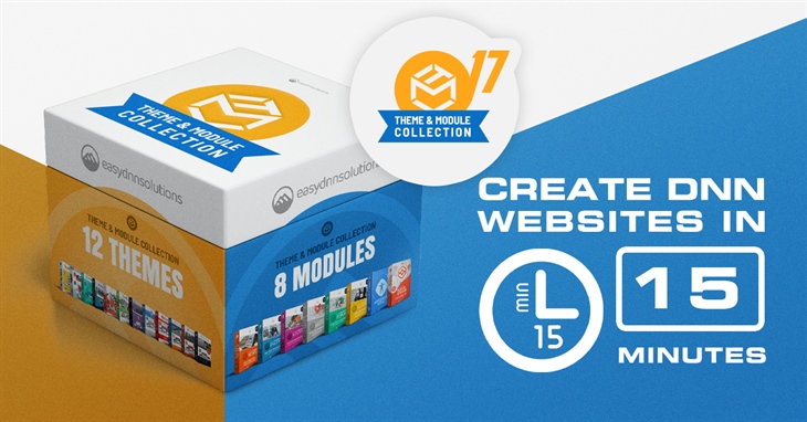 New EasyDNN Theme & Module Collection 17.5 - the fastest way to build a DNN website