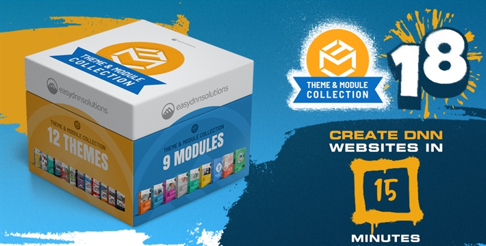 New EasyDNN Theme & Module Collection 18 - the fastest way to build a DNN website