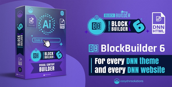 BlockBuilder 6 – Now Ready for Every DNN Theme and Website