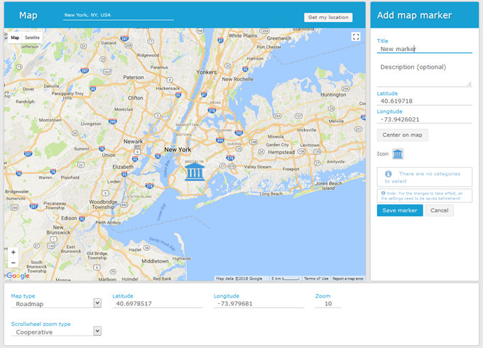 EasyDNN Maps - Map editor