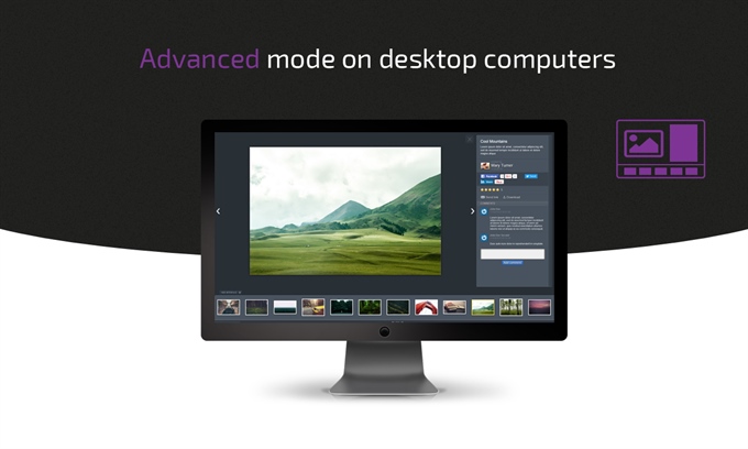 Advanced mode on desktop computers