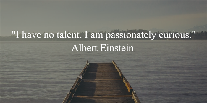 einstein - passionately curious