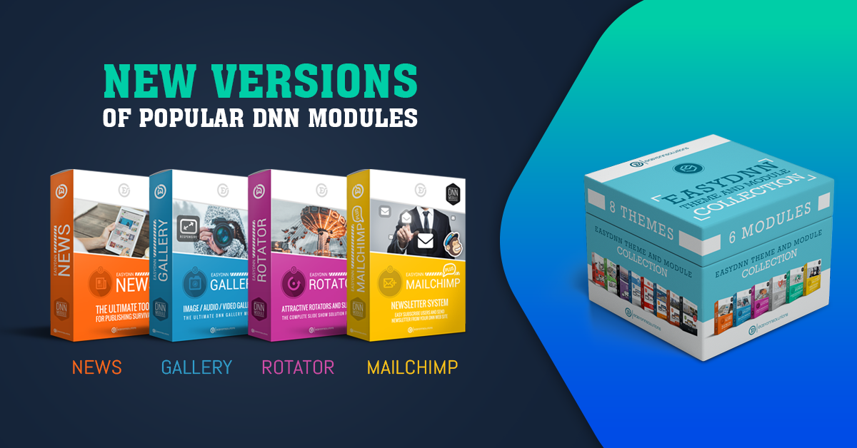 New versions of our modules and themes (DNN 9.4 compatible ...