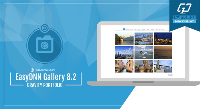 Gravity Portfolio - new gallery display in EasyDNN Gallery 8.2